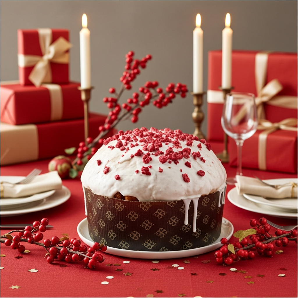 Panettone siciliano ai frutti di bosco