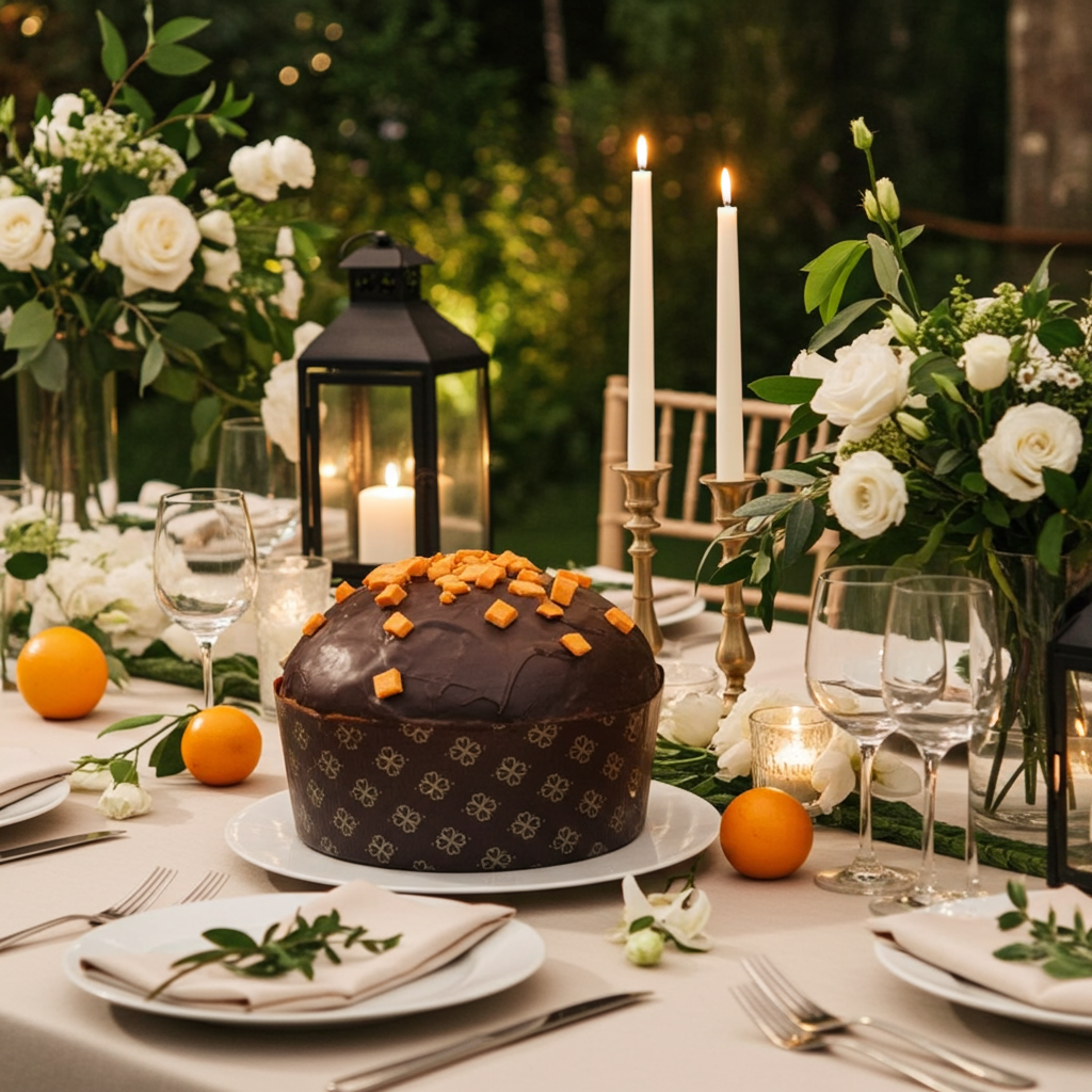 Panettone siciliano al cioccolato e arancia