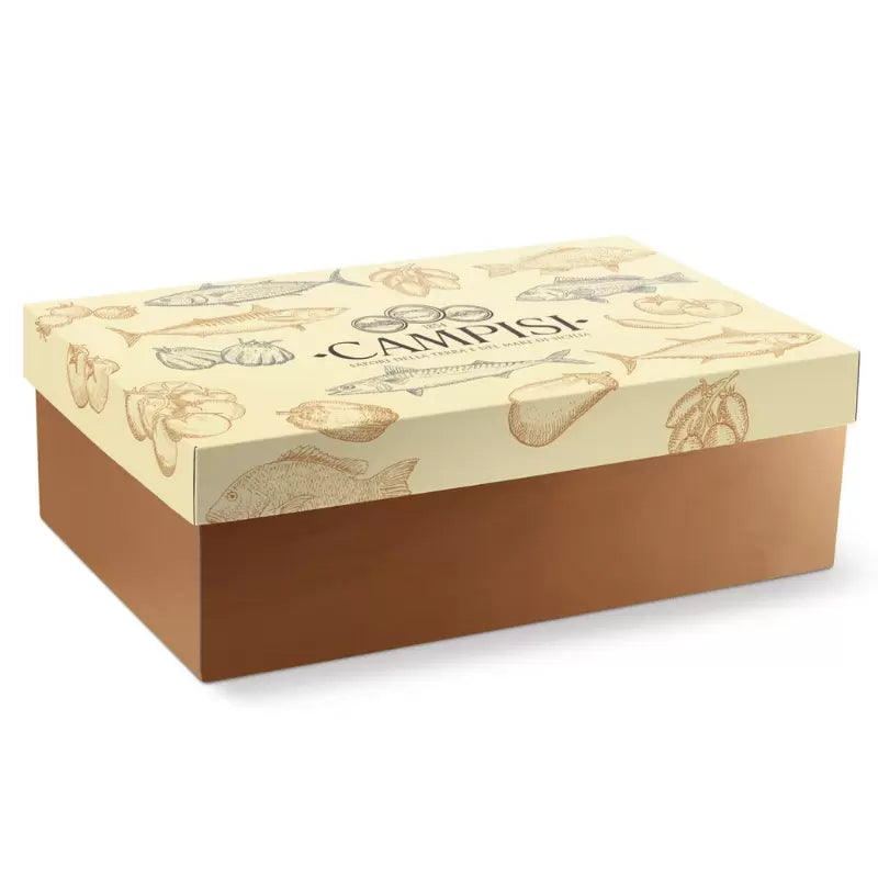 Cesta Regalo Gold 4 con 18 prodotti siciliani - Hamper 637