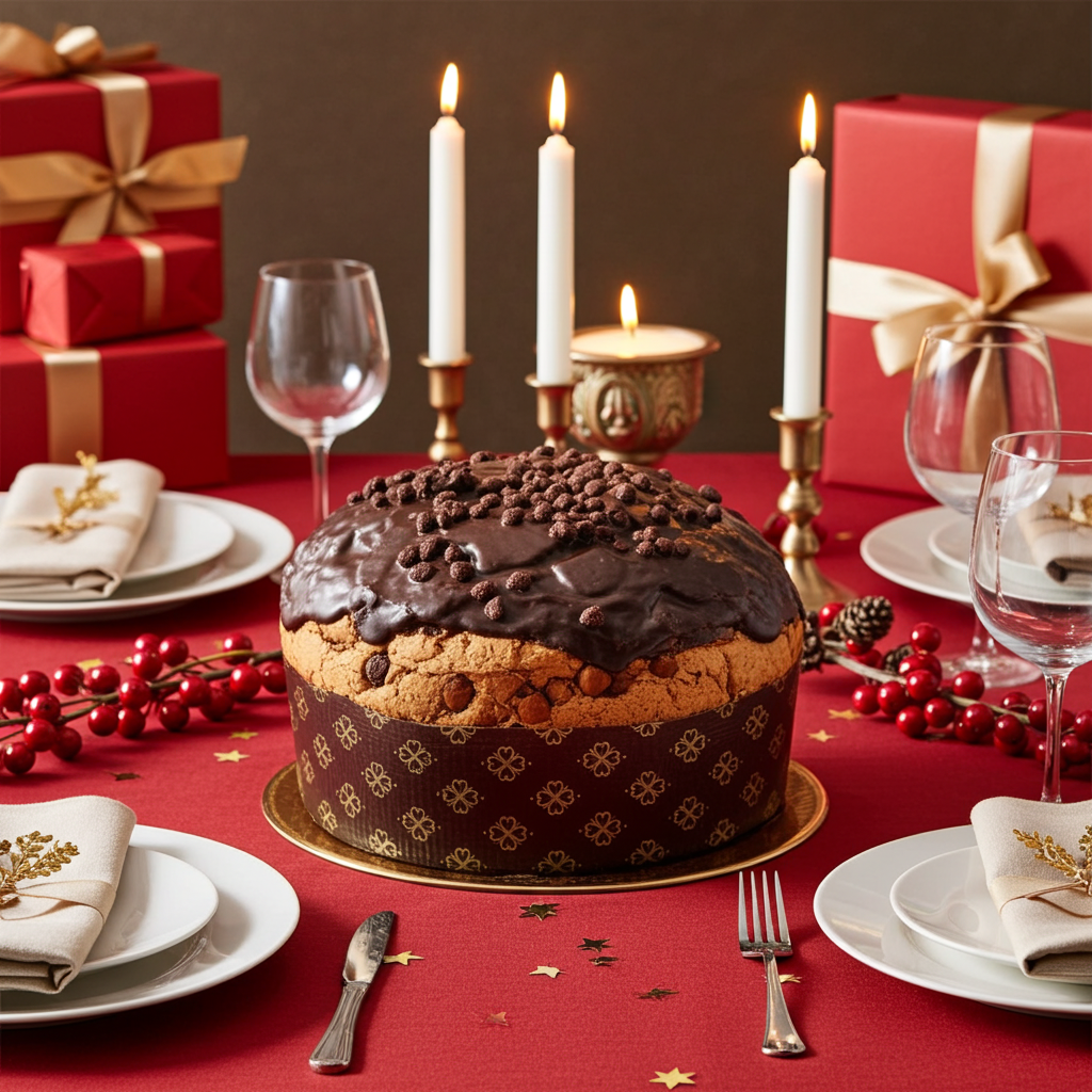 Panettone artigianale siciliano al Cioccolato fondente