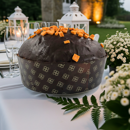 Panettone siciliano al cioccolato e arancia