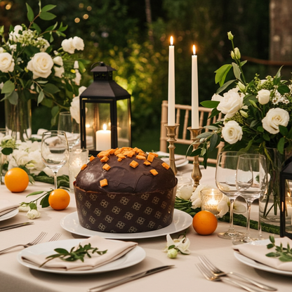 Panettone siciliano al cioccolato e arancia