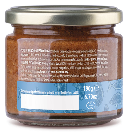Pesto di tonno con pistacchio 190g