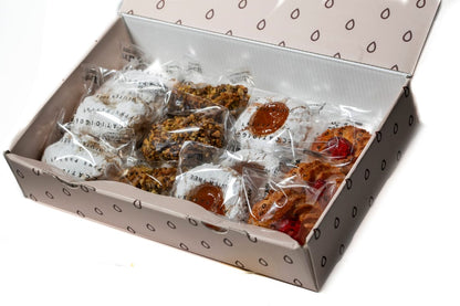 Cestino di mandorle al Cioccolato Fondente