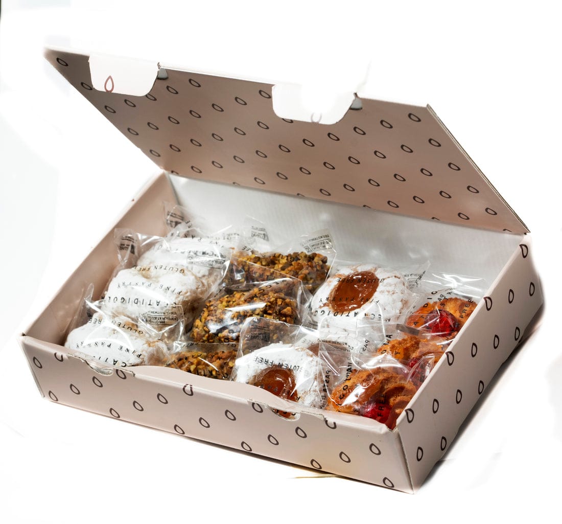 Cestino di mandorle al Cioccolato Fondente