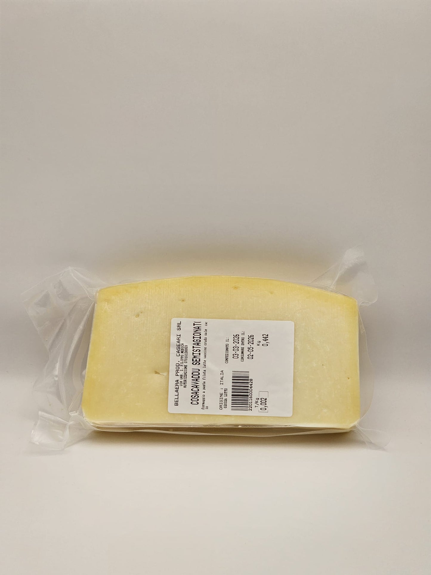 Formaggio Caciocavallo semistagionato ragusano