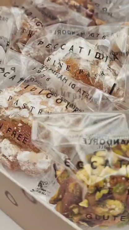 Cestino di mandorle al Cioccolato Fondente